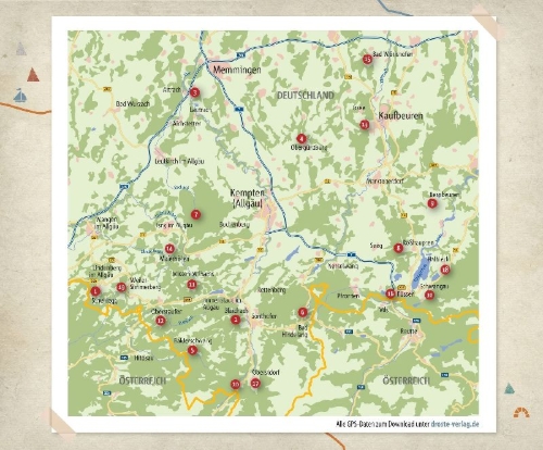 Buchcover und Innenansicht für das Buch: Allgäu. Wandern für die Seele