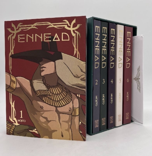 Buchcover und Innenansicht für das Buch: Ennead Schuber (Band 1 bis 6)