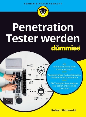 Buchcover und Innenansicht für das Buch: Penetration Tester werden für Dummies