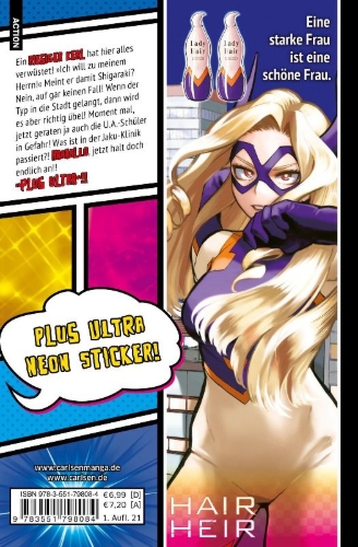 Buchcover und Innenansicht für das Buch: Boku no Hero Academia