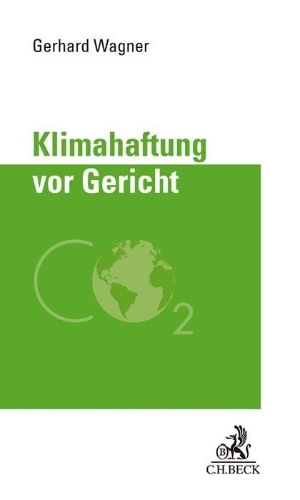 Buchcover und Innenansicht für das Buch: Klimahaftung vor Gericht