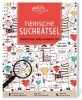 Buchcover und Innenansicht für das Buch: Tierische Suchrätsel - Finde das, was anders ist!