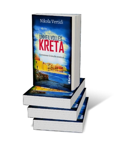Buchcover und Innenansicht für das Buch: Unheilvolles Kreta