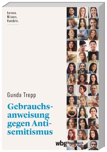 Buchcover und Innenansicht für das Buch: Gebrauchsanweisung gegen Antisemitismus