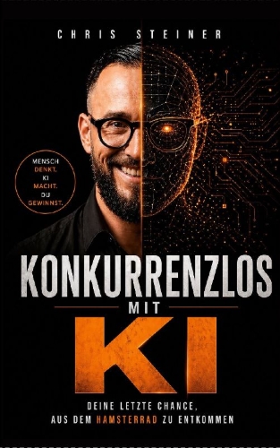 Buchcover und Innenansicht für das Buch: Konkurrenzlos mit KI
