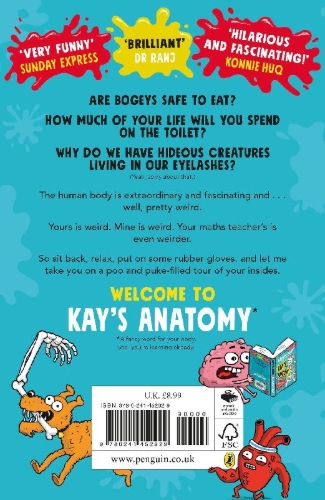 Buchcover und Innenansicht für das Buch: Kay's Anatomy