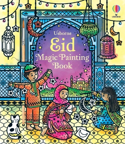 Buchcover und Innenansicht für das Buch: Eid Magic Painting Book