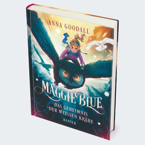Buchcover und Innenansicht für das Buch: Maggie Blue and the White Crow