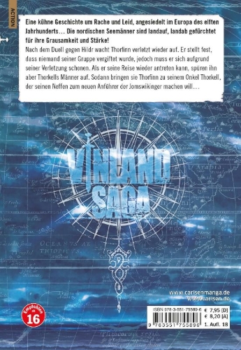 Buchcover und Innenansicht für das Buch: Vinland Saga