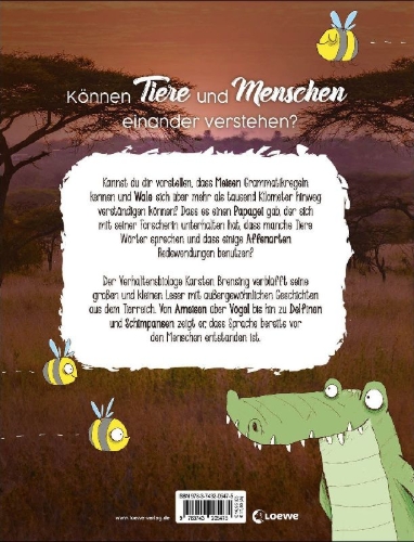 Buchcover und Innenansicht für das Buch: Wie Tiere sprechen - und wie wir sie besser verstehen