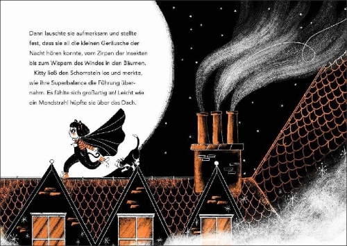 Buchcover und Innenansicht für das Buch: Kitty and the Moonlight Rescue