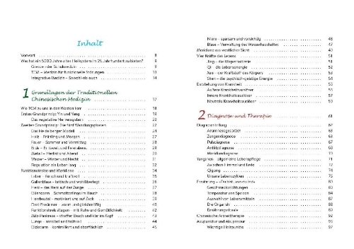 Buchcover und Innenansicht für das Buch: Heilen mit TCM