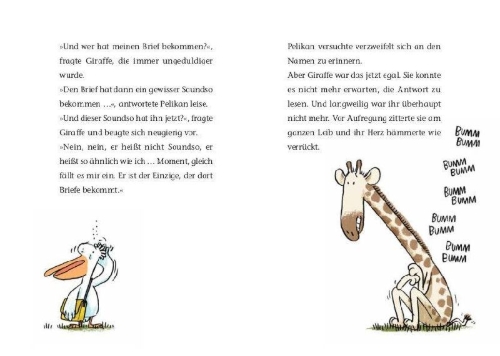 Buchcover und Innenansicht für das Buch: Boku wa African i Sumu Kirin to Iimasu