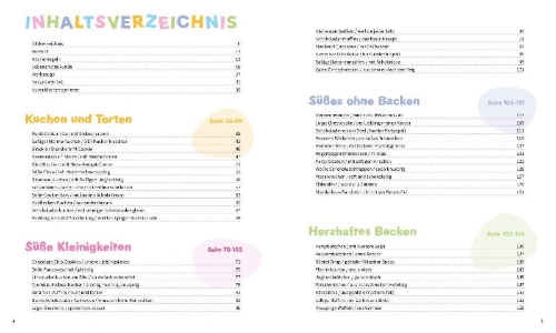 Buchcover und Innenansicht für das Buch: Sallys Backen mit Kindern