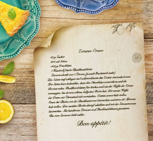 Buchcover und Innenansicht für das Buch: Bretonischer Zitronenzauber