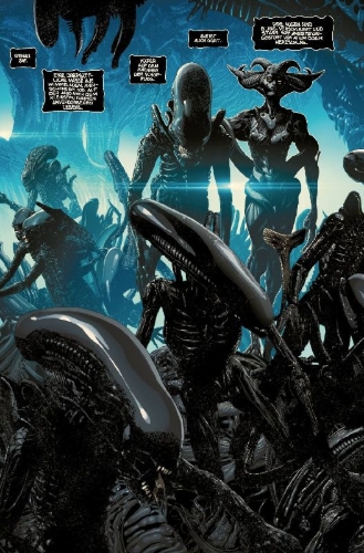 Buchcover und Innenansicht für das Buch: Alien #1-#12 (2021), Alien Annual #1 (2022), Alien #1-#6 (2022)