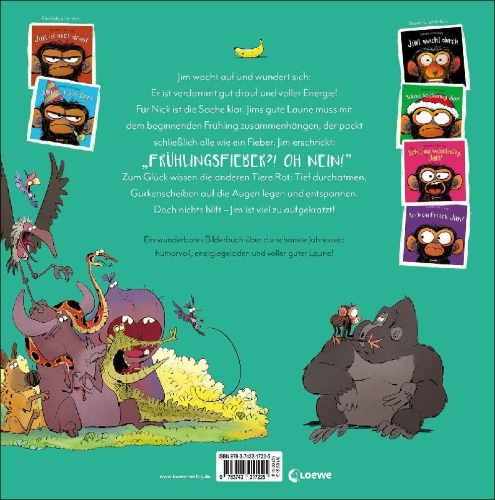 Buchcover und Innenansicht für das Buch: Grumpy Monkey Spring Fever