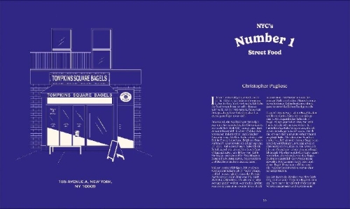 Buchcover und Innenansicht für das Buch: Eat NYC!
