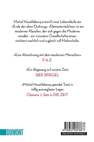 Buchcover und Innenansicht für das Buch: Les particules élémentaires