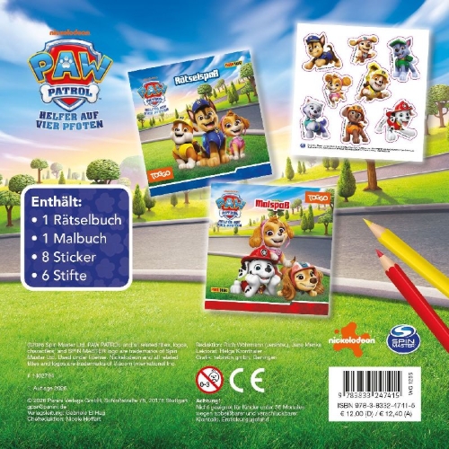 Buchcover und Innenansicht für das Buch: PAW Patrol: Meine große PAW Patrol Box