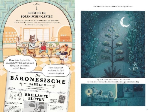 Buchcover und Innenansicht für das Buch: Ivy and Bearlock Holmes - The Case of the Missing Flower