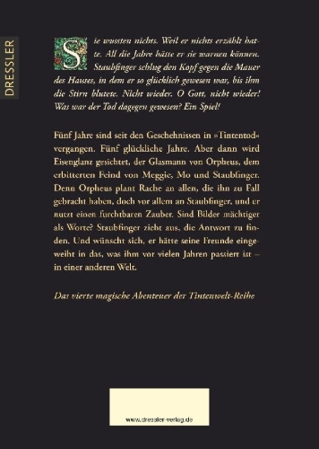 Buchcover und Innenansicht für das Buch: Tintenwelt 4. Die Farbe der Rache