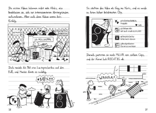 Buchcover und Innenansicht für das Buch: Diary of a Wimpy Kid 17