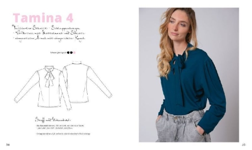 Buchcover und Innenansicht für das Buch: Jersey-T-Shirts nähen