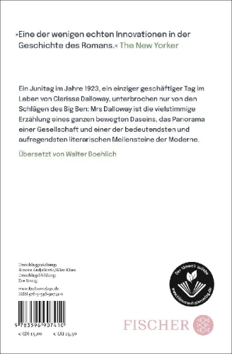 Buchcover und Innenansicht für das Buch: Mrs Dalloway
