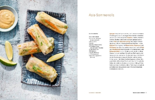 Buchcover und Innenansicht für das Buch: Sommerküche Blitzrezepte