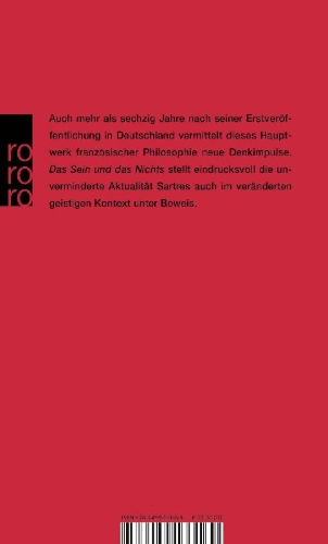 Buchcover und Innenansicht für das Buch: Das Sein und das Nichts