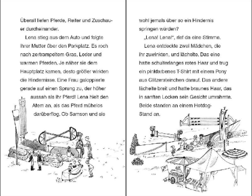 Buchcover und Innenansicht für das Buch: Ponyhof Apfelblüte 02. Paulina und Lancelot