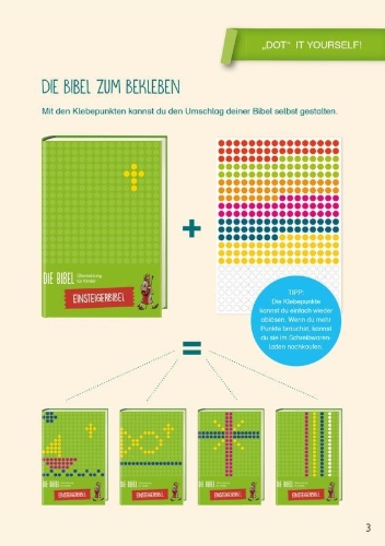 Buchcover und Innenansicht für das Buch: Die Bibel - Übersetzung für Kinder, Einsteigerbibel