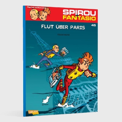 Buchcover und Innenansicht für das Buch: Spirou und Fantasio 45