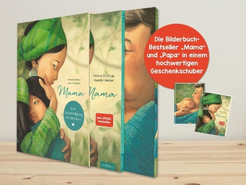 Buchcover und Innenansicht für das Buch: Maman/ Papa