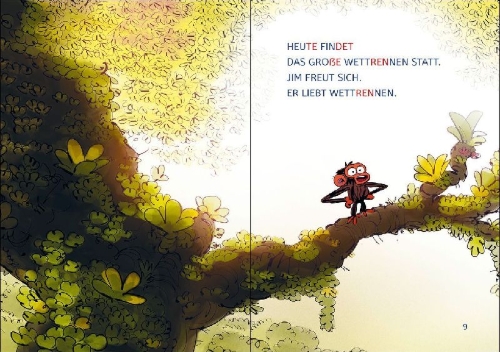 Buchcover und Innenansicht für das Buch: Grumpy Monkey - Ready, Set, Bananas!