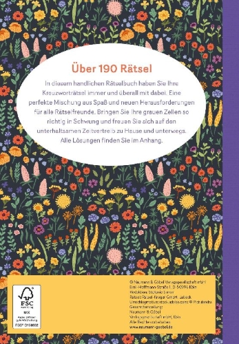 Buchcover und Innenansicht für das Buch: Kreuzworträtsel jederzeit