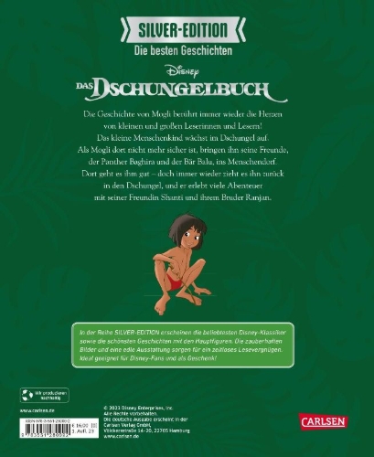 Buchcover und Innenansicht für das Buch: Disney Silver-Edition: Die besten Geschichten - Das Dschungelbuch