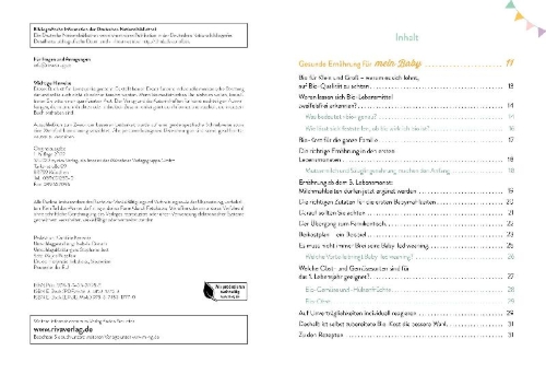Buchcover und Innenansicht für das Buch: Bio für mein Baby