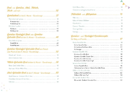Buchcover und Innenansicht für das Buch: Bio für mein Baby