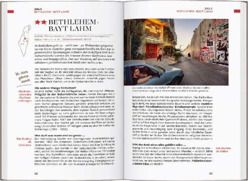 Buchcover und Innenansicht für das Buch: Baedeker Reiseführer Israel, Palästina