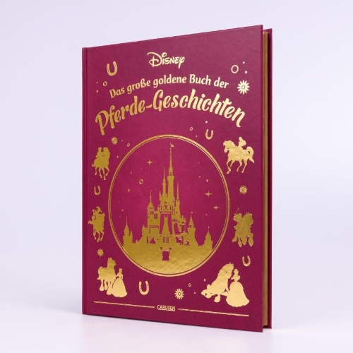Buchcover und Innenansicht für das Buch: Disney: Das große goldene Buch der Pferde-Geschichten