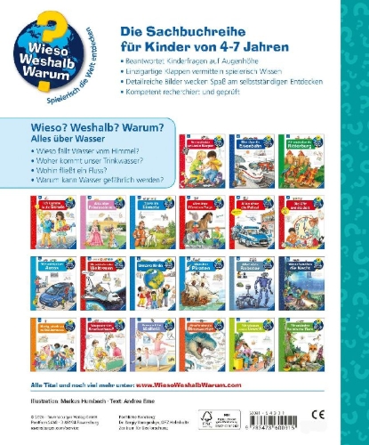 Buchcover und Innenansicht für das Buch: Wieso? Weshalb? Warum? Band 60 - Alles über Wasser