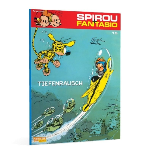 Buchcover und Innenansicht für das Buch: Spirou et les Hommes-bulles