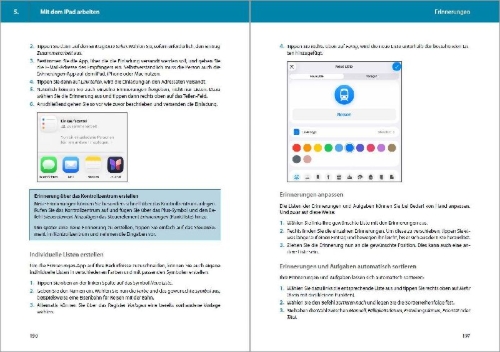 Buchcover und Innenansicht für das Buch: Das iPad - Tipps und Tricks - Aktuell zu iPadOS 26 Handbuch - für alle iPad-Modelle geeignet (iPad, iPad Pro, iPad Air, iPad mini)