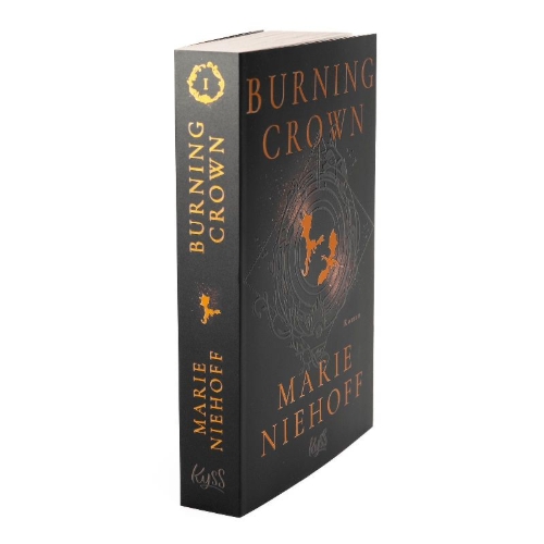 Buchcover und Innenansicht für das Buch: Burning Crown