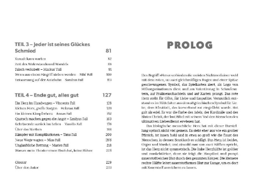 Buchcover und Innenansicht für das Buch: Herzensangelegenheit