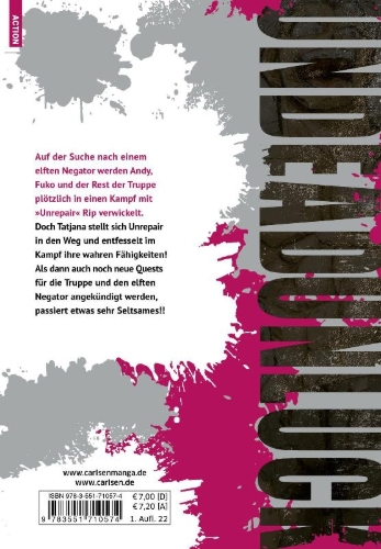 Buchcover und Innenansicht für das Buch: Undead Unluck