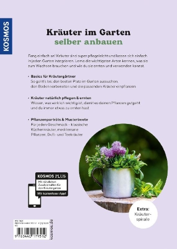 Buchcover und Innenansicht für das Buch: Kräutergarten