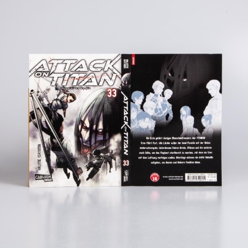 Buchcover und Innenansicht für das Buch: Shingeki no Kyojin